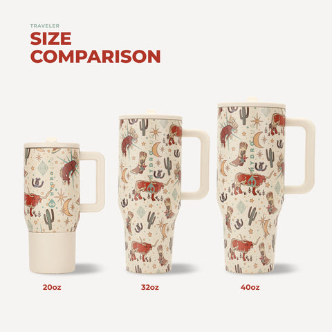 Traveler 20oz | Compact Insulated Tumbler with Handle – Rodeo